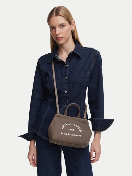 KARL LAGERFELD Torebka B2W50003 Brązowy. Brązowe torebki klasyczne damskie Karl Lagerfeld, bez wzorów, z materiału, bez dodatków. Za 429.99 zł.