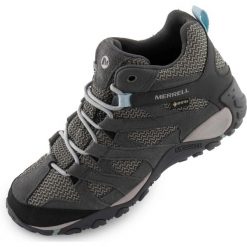 Buty Outdoor Merrell Alverstone Mid Gtx Storm Damskie Szare. Niebieskie obuwie trekkingowe damskie MERRELL. Za 780.99 zł.