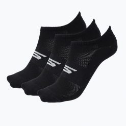 Skarpety męskie SKECHERS Microfiber Non Terry No Show 3. Czarne skarpetki męskie Skechers, z aplikacjami, z elastanu. Za 52.99 zł.
