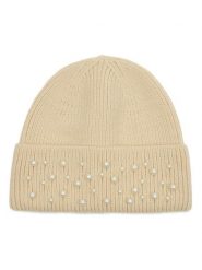 Orsay Czapka w kolorze beżowym rozmiar: onesize. Brązowe czapki zimowe damskie ORSAY, prążkowane. Za 21.99 zł.