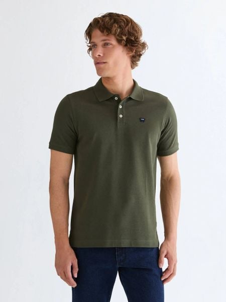 MESKA KOSZULKA WRANGLER POLO SHIRT DEEP DEPTHS 112378000. Koszulki polo męskie Wrangler, m, bez wzorów, bez ramiączek. Za 99.99 zł.
