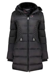 Geographical Norway Płaszcz zimowy "Bee" w kolorze czarnym rozmiar: L. Czarne płaszcze damskie Geographical Norway, na zimę, l, bez wzorów, z puchu. Za 252.34 zł.