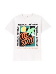 Coccodrillo T-Shirt WC5143205TBJ Biały Regular Fit. Białe t-shirty chłopięce COCCODRILLO, bez wzorów, z bawełny, bez ramiączek. Za 29.99 zł.