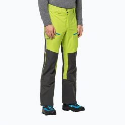 Spodnie skiturowe męskie Jack Wolfskin Alpspitze 3L. Zielone spodnie materiałowe męskie Jack Wolfskin, bez wzorów, z materiału. Za 959.99 zł.