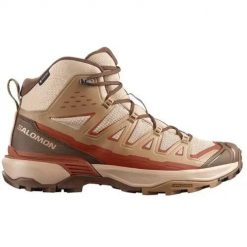 Buty trekkingowe męskie Salomon 454729. Brązowe buty trekkingowe męskie Salomon, z gore-texu, za kostkę, bez zapięcia, trekkingowe, gore-tex. Za 694.00 zł.