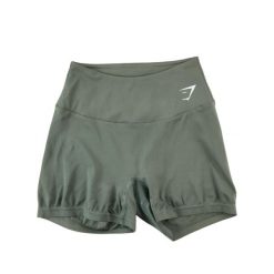 Second life - Gymshark damskie szorty codzienne bezszwowe - Stan bardzo dobry. Szare spodenki sportowe damskie Gymshark, l, z tkaniny, na fitness i siłownię. Za 63.86 zł.