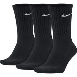 Sportowe skarpetki Nike 3-pak Crew SX4508. Czarne skarpetki męskie Nike, bez wzorów. W wyprzedaży za 59.99 zł.