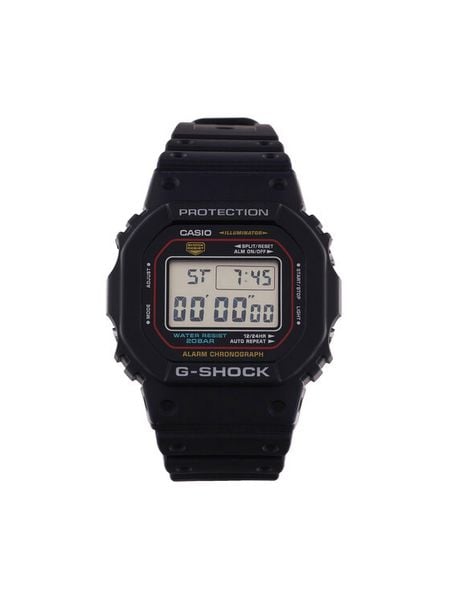 G-Shock Zegarek DW-5600RL-1ER Czarny. Czarne, cyfrowe zegarki męskie G-Shock. Za 469.99 zł.