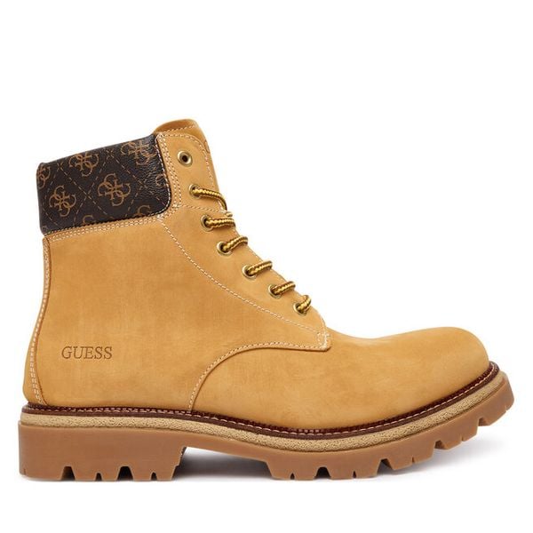Trapery Guess. Brązowe buty zimowe męskie Guess, bez zapięcia. Za 559.99 zł.