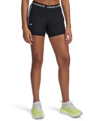 Under Armour Szorty funkcyjne 2w1 w kolorze czarnym rozmiar: XL. Czarne spodenki sportowe damskie Under Armour, xl, outdoorowe. Za 136.13 zł.