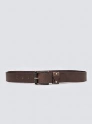Pasek męski skórzany brązowy Rinde 803. Brązowe paski męskie Big Star, bez wzorów, z denimu, eleganckie. Za 179.99 zł.