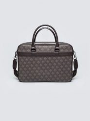 Torba na laptopa z monogramem brązowa Revon 803. Brązowe torby na laptopa męskie Big Star. Za 229.99 zł.