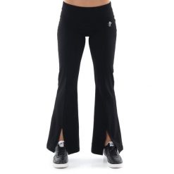 Legginsy z bawełna na co dzień na siłownię. Czarne legginsy sportowe damskie LEONE 1947 APPAREL, bez wzorów, z bawełny, na fitness i siłownię. W wyprzedaży za 89.72 zł.