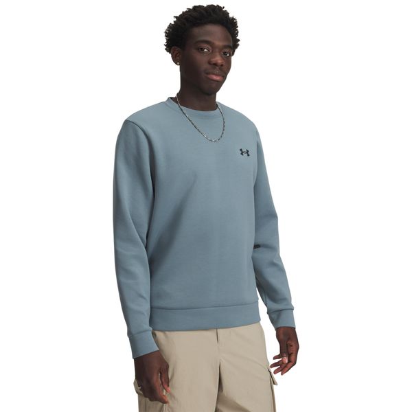 Bluza Under Armour Unstoppable Fleece. Czarne bluzy sportowe męskie Under Armour, bez wzorów, z dzianiny, bez kołnierzyka, bez ramiączek. Za 475.99 zł.