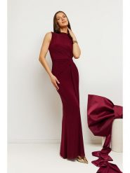 Made of emotion Sukienka w kolorze bordowym rozmiar: L. Czerwone sukienki damskie Made Of Emotion, l, bez wzorów, bez kołnierzyka, bez ramiączek, maxi. Za 269.99 zł.