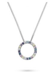 S.Oliver Srebrny naszyjnik z zawieszką - dł. 45 cm rozmiar: onesize. Szare naszyjniki damskie S.Oliver, srebrne. Za 143.99 zł.