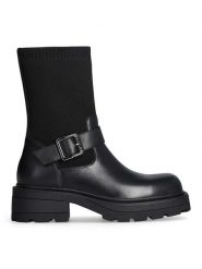 Liu Jo Botki w kolorze czarnym rozmiar: 40. Czarne botki damskie Liu Jo, z materiału, bez obcasa, bez zapięcia. Za 423.06 zł.