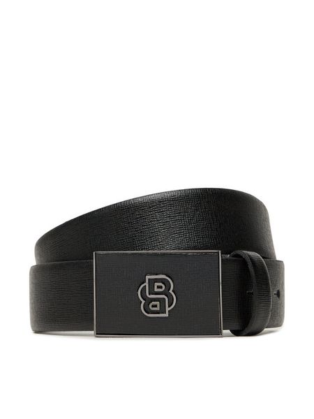 BOSS Pasek 50548350 Czarny. Czarne paski męskie Boss, bez wzorów, ze skóry. Za 339.99 zł.