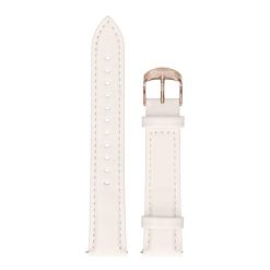 Pasek uniwersalny do smartwatchy Garett skórzany 18 mm. Białe paski męskie GARETT, bez wzorów. Za 59.00 zł.