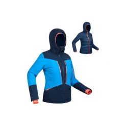 Kurtka narciarska SKI-P JKT 900 damska. Niebieskie kurtki damskie WED'ZE, l, bez wzorów, z elastanu, bez kaptura, narciarskie. W wyprzedaży za 599.99 zł.