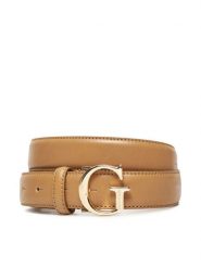Guess Pasek Damski BW9118 P4230 Beżowy. Brązowe paski damskie Guess, z aplikacjami, ze skóry. Za 159.99 zł.