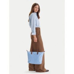 Torebka Tommy Hilfiger. Niebieskie torebki klasyczne damskie Tommy Hilfiger, bez wzorów, bez dodatków. Za 409.99 zł.