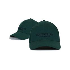 Czapka z daszkiem Equestrian Stockholm. Zielone czapki z daszkiem damskie EQUESTRIAN STOCKHOLM, bez wzorów. Za 233.00 zł.