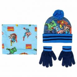 Czapki, szaliki i rękawiczki Snoopy. Niebieskie rękawiczki dziecięce CERDA, bez ramiączek. Za 90.35 zł.