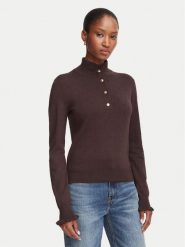 Marella Sweter Onde 2625366101 Brązowy ciemny Regular Fit. Brązowe swetry klasyczne damskie Marella, l, z wiskozy, bez kołnierzyka. Za 554.99 zł.