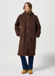 WRANGLER DAMSKA KURTKA OVERSIZED PUFFER MOLE 112358031 W41T017499. Kurtki damskie Wrangler, l, bez wzorów, bez kaptura. Za 409.99 zł.