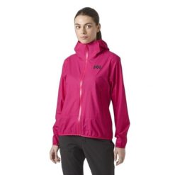 Damska kurtka wodoodporna Helly Hansen Verglas 2.5 L. Czerwone kurtki damskie Helly Hansen, l, bez wzorów, bez kaptura. Za 915.50 zł.