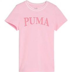 Koszulka treningowa dziewczęca Puma Squad. Czerwone koszulki dziewczęce Puma, xl, bez wzorów, z bawełny, bez ramiączek. Za 75.00 zł.