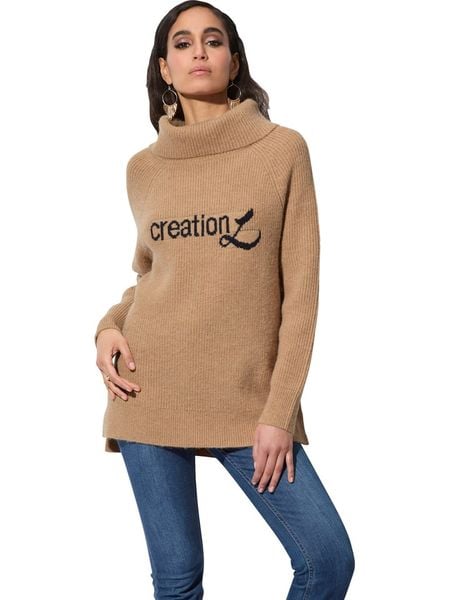 WITT WEIDEN Sweter w kolorze beżowym rozmiar: 36. Brązowe golfy damskie WITT WEIDEN, bez wzorów, bez ramiączek. Za 66.47 zł.