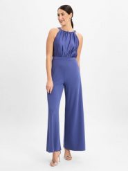 Swing Kombinezon Kobiety niebieski, 42. Niebieskie kombinezony damskie Swing, bez wzorów, eleganckie, bez kołnierzyka, bez ramiączek. Za 999.95 zł.