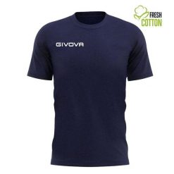 T-shirt Givova Bawełniany Granatowy - Oddychający i Komfortowy. Niebieskie t-shirty damskie Givova, bez wzorów, z bawełny, bez kołnierzyka. Za 140.99 zł.