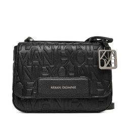 Torebka Armani Exchange. Czarne listonoszki damskie Armani Exchange, bez wzorów, bez dodatków. Za 489.99 zł.