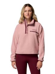 Columbia Bluza polarowa "Helvetia II" w kolorze jasnoróżowym rozmiar: XL. Różowe bluzy bez kaptura damskie Columbia, xl, z polaru. Za 126.75 zł.