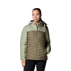 Kurtka Puchowa Damska Z Kapturem Westridge. Zielone kurtki damskie Columbia, bez wzorów, z puchu, z kapturem. Za 723.99 zł.