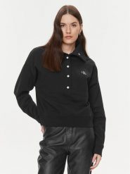 Calvin Klein Jeans Bluza J20J222550 Czarny Regular Fit. Czarne bluzy bez kaptura damskie Calvin Klein Jeans, s, z bawełny. Za 359.99 zł.