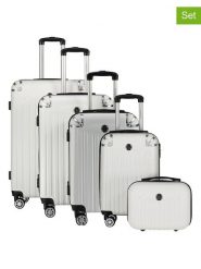 Canadian Peak 5-częściowy zestaw "Softlesseak" w kolorze białym rozmiar: onesize. Białe walizki Canadian Peak, bez wzorów, z materiału. Za 543.99 zł.