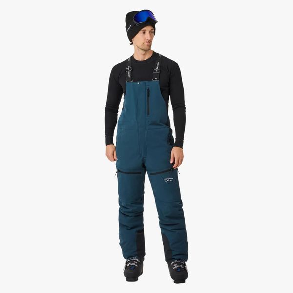 Spodnie Narciarskie Z Szelkami Narciarstwo Mężczyzna St. Anton Wodoodporny. Czarne spodnie materiałowe męskie SWEDEMOUNT, bez wzorów, z elastanu. Za 699.99 zł.