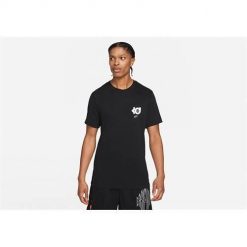 Koszulka sportowa męska Nike Dri-fit Kd Logo. Czarne t-shirty sportowe męskie Nike, m, z bawełny, bez ramiączek, dri-fit (nike). Za 236.00 zł.