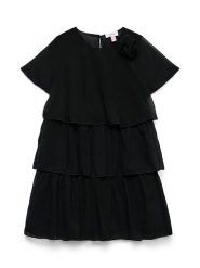 Vero Moda Girl Sukienka "Felicia" w kolorze czarnym rozmiar: 146. Czarne sukienki dziewczęce Vero Moda Girl, bez wzorów, bez ramiączek. Za 110.04 zł.