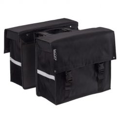 Tormino Bagoo podwójna torba na bagażnik 46L bisonyl. Czarne torebki klasyczne damskie BAGOO, bez wzorów, bez dodatków. Za 235.95 zł.