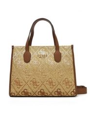 Guess Torebka HWSW86 65220 Beżowy. Brązowe torebki klasyczne damskie Guess, z aplikacjami, z materiału, bez dodatków. Za 349.99 zł.