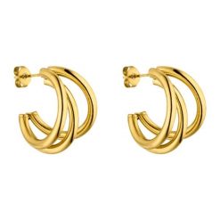 Purelei Purelei Kolczyki kółka Eono 1 ct Damski. Czerwone kolczyki damskie Purelei, pozłacane. Za 149.19 zł.