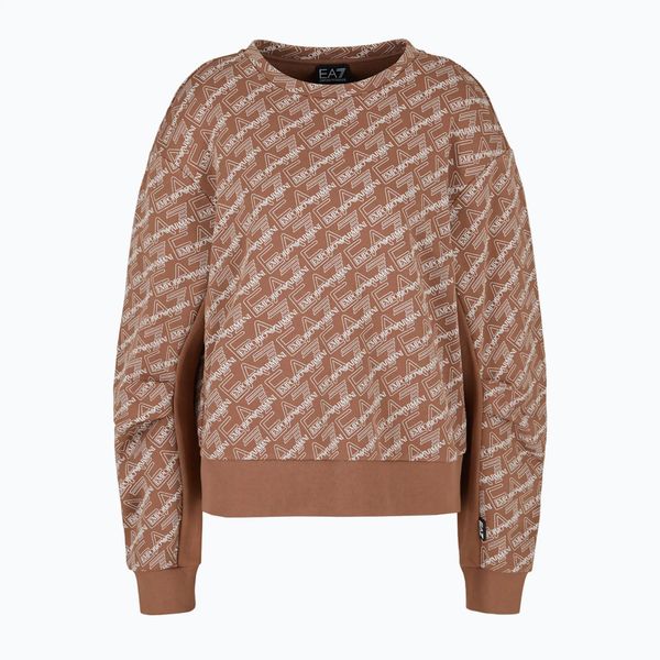 Bluza damska EA7 Emporio Armani Train Graphics Series T-Top. Brązowe bluzy bez kaptura damskie EA7 Emporio Armani, l, z bawełny. Za 499.99 zł.