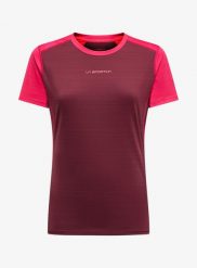 Koszulka szybkoschnąca damska La Sportiva Sunfire T-Shirt. Czerwone t-shirty damskie La Sportiva, m, bez wzorów, z elastanu, bez kołnierzyka. Za 192.49 zł.