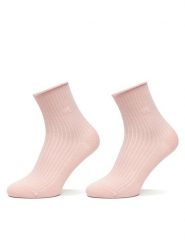 Calvin Klein Skarpety długie 701229681 Różowy. Czerwone skarpetki damskie CALVIN KLEIN, bez wzorów, z bawełny. Za 59.99 zł.