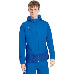 Kurtka Puma Teamgoal 23 Training Rain Jacket, Mężczyźni. Niebieskie kurtki męskie Puma, m, bez wzorów, z poliamidu, sportowe, bez kaptura. Za 290.00 zł.